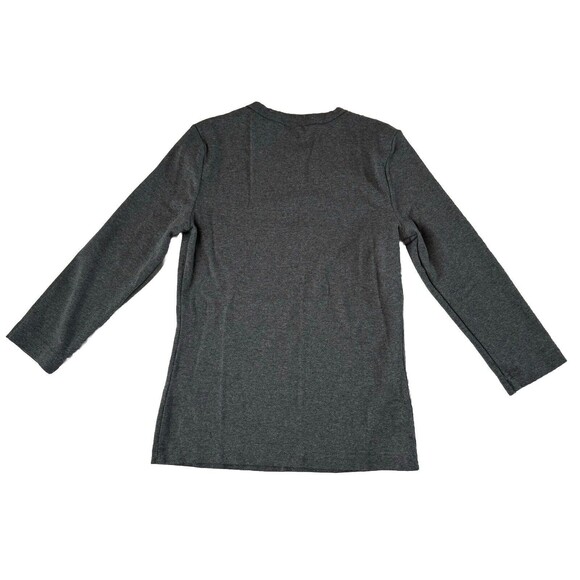 Banana Republic Women’s 3/4 Sleeve Flower Print Top Gray Small - Picture 2 of 12